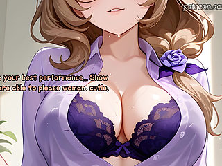 Pass 5 interviews with Genshin Impact girls to get a job (Sex JOI)