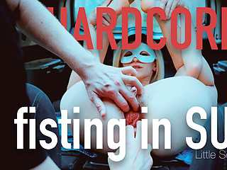 Hard Anal Fisting in the Trunk of a Car