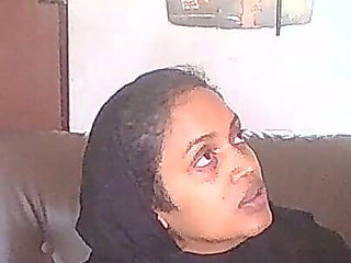 Hijab Lady Works at My Home Office Sucks Well