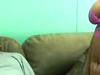 Busty Brunette Babe Rides and Sucks in Wild Amateur Session