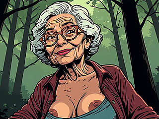 Topless Cartoon Grannies