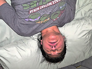 Island girl woken up by roomate and creampied