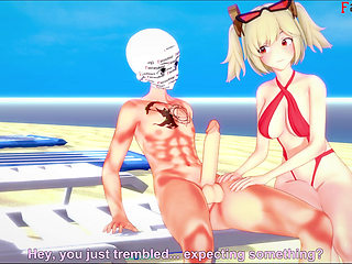 Burnice Bikini Blowjob on the beach - 1 - Zenless Zone Zero (ZZZ)
