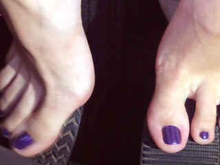 Barefoot Revving in Puma Sneakers