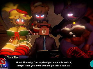 Extreme Hentai Game: Fnaf Girls in Santa Outfits, Episode 17. Get Ready for Big Cocks and Rough Play!