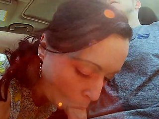 Road Trip Fun with a Sexy MILF Brunette