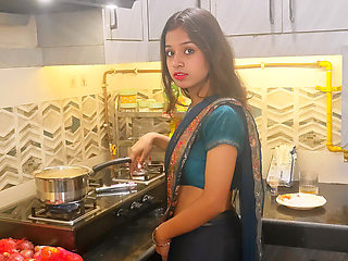 Indian Desi Husband Wife Hardcore Sex in the Kitchen