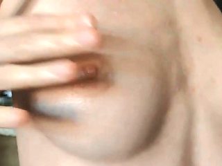 Oiled Massage and Caressed Sweet Nipples Solo Webcam Show