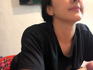 Young  swallows all my dick and swallows her milk