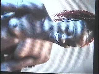 Black lesbians in action, pussy licking tits kissing