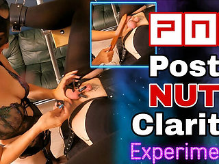 Training Zero Femdom Experiment: Ruined Orgasm & Cum Eating CEI with Amateur MILF Slave in Bondage