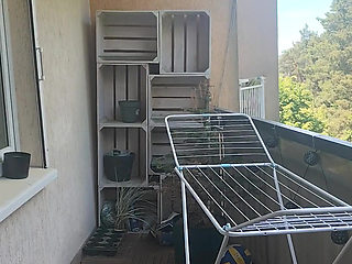 Hanging the Wash Naked