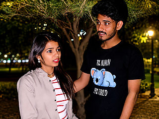 After spending time together in the park, A guy made plans with his girlfriend, took her home, and they had passionate sex