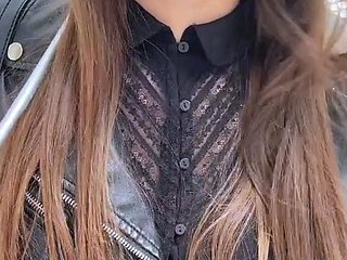 Amateur striptease and Solo masturbation