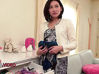 Kinky Asian Ameri Koshikawa Strips Nude & Gets Fucked Hard - JAV Uncensored