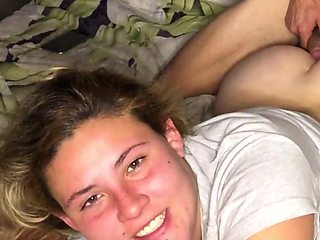 Cute Blonde got fucked in her anal hole for the first time
