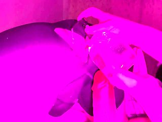 Huge fake dildo wreaks havoc on the guy's ass