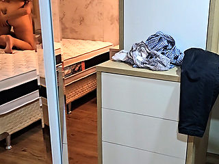 Cuckold sign, moaning wife, hot sitting on a 20 cm thick penis