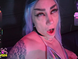Cumming All Over the Kinky Rave Girl Live! Part 1