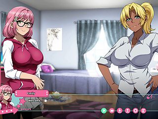 Cumhot visual novel with futa and steamy commentary