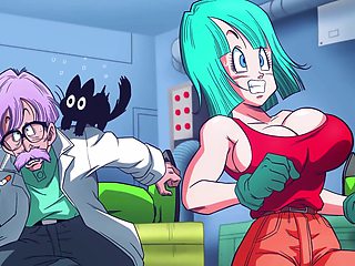 Dragon Ball Z hentai adventure with Bulma in animated porn game