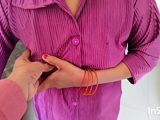 My big stepsister was angry, we shared single bed, full Hindi Audio