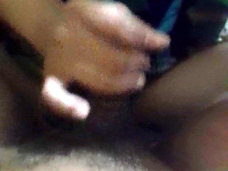 Sweet Hand Squeezing Black Cock