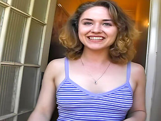 Giggly innocent college students first time porn casting