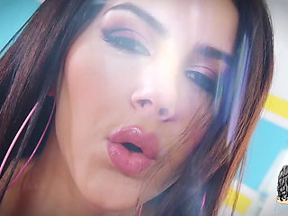 Masturbating with Stockings on and a Pink Dildo