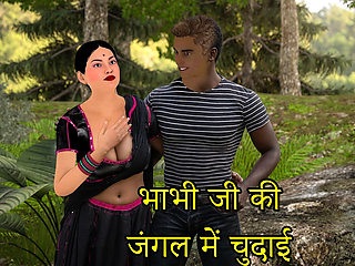 Devar Catches Indian Desi Bhabhi Fucking Her Boyfriend in the Jungle Then She Satisfies Both of Them