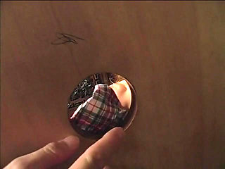 Pretty Babe Gets Facialized in the Gloryhole Confessions Cabin