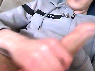 Skinny Lad Wank and Spunk Hard