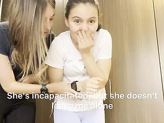 Two Lesbians Have Sex in the Car