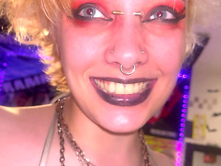 Mouth Tour Goth Girl Uvula Tonsils Teeth Tongue