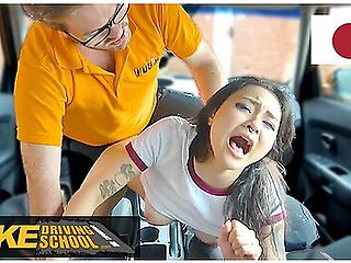 Rae Lil Black Takes The Instructors Big Cock In Her Tight Japanese Pussy