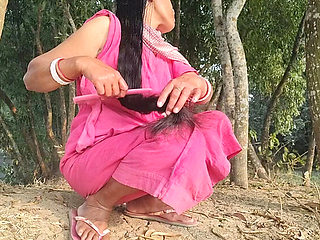 Desi Bhabhi Pees Outside While I Watch - POV Cowgirl Fuck