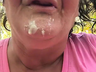 Mechanics Are Working on Her Car She Drinks His Cum Like a Hot Porn Star