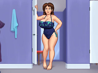 Summertime Saga - Gameplay - Roleplay - Debbie Wears Bikini