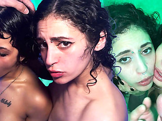 Bgg Threesome!! Lesbian Play Between Two Beautiful Girls, Rough Sex, and a Blowjob with a Huge Facial!!