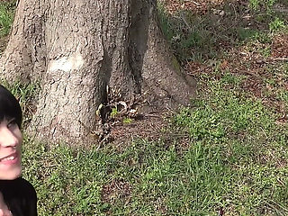 Elisa 18 & Bella X - Outdoor Blowjob, Masturbating and Peeing in the Woods
