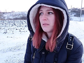 SweetAndFlow gets fucked hard in the snowy outdoors