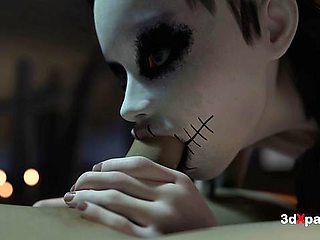 Deep throat xxx with fascinating puss from 3DXPassion