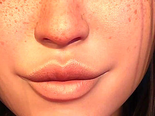 Wvm - Young Brunette Strips and Gives Hard Cock a Hungry Blowjob