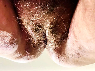 Hairy German Girl Gets Deep Creampie in Closeup Doggy Style