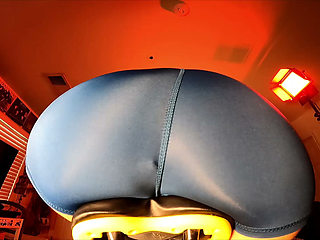 Nike pro girl cumshot on bike