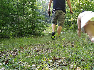 Submissive Slave Walks Like a Dog on a Leash