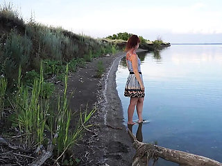 Natella Dance Nude River Bathing Outdoor - Amateur MILF StepMom Small Tits Posing