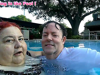 Nurse Vicki and Handsome Harry Are Having Fun Kissing in the Pool!