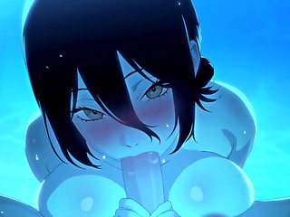 Bomb Girl Reze Teaches How to Swim.