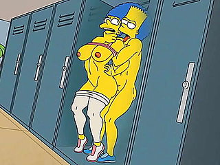Anal MILF Housewife Marge: Fitness Gym & Home Fuck, Cum Inside - The Simpsons Parody Hentai Toon